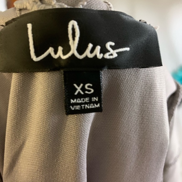 Lulu’s Hidden Talent Backless Gray Dress - size XS - Picture 5 of 13